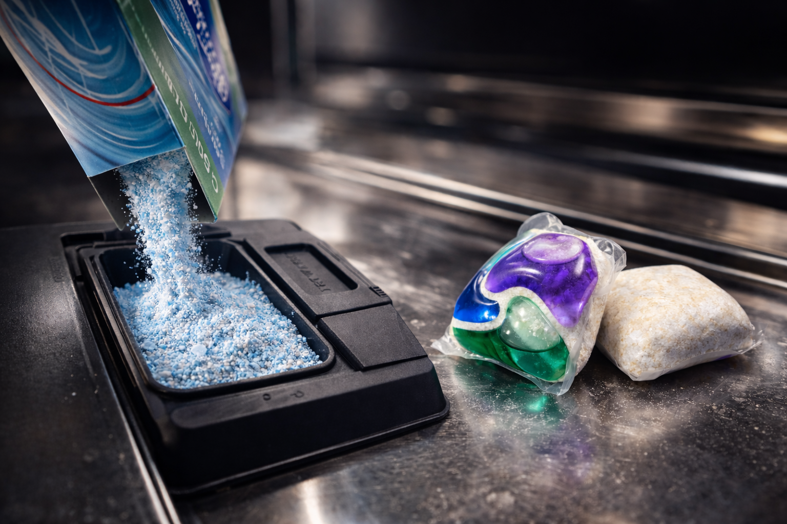Dishwasher powder vs tablet comparison